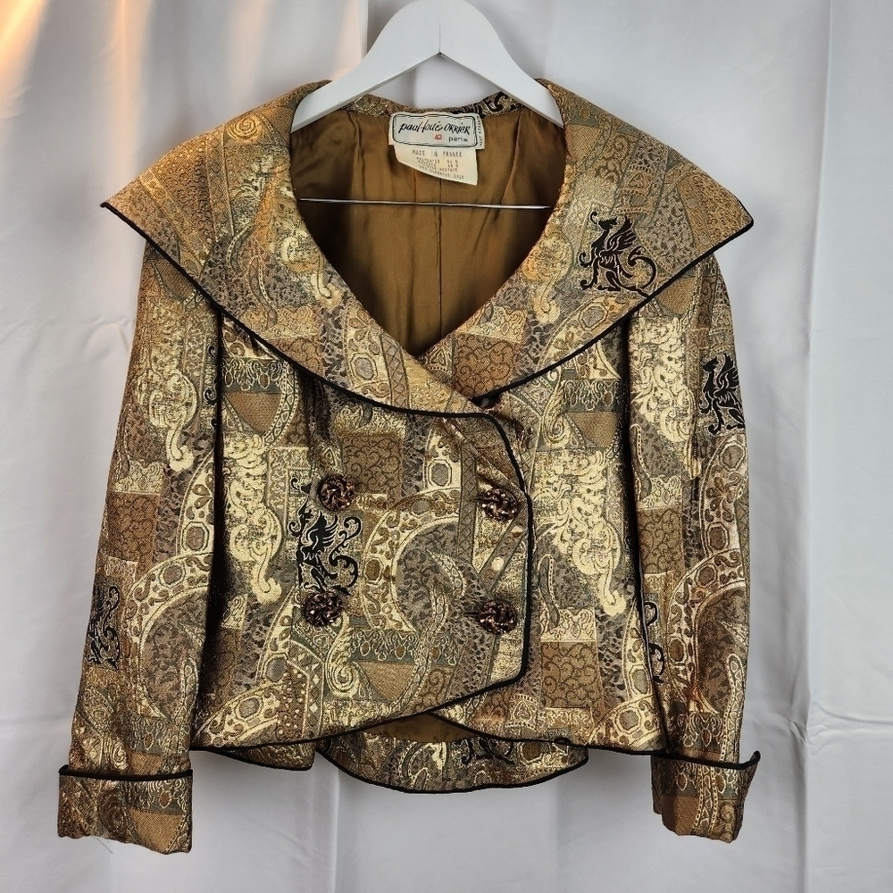 PAUL-LOUIS Orrier vintage jacquard suit size M(estimated) in EUC
